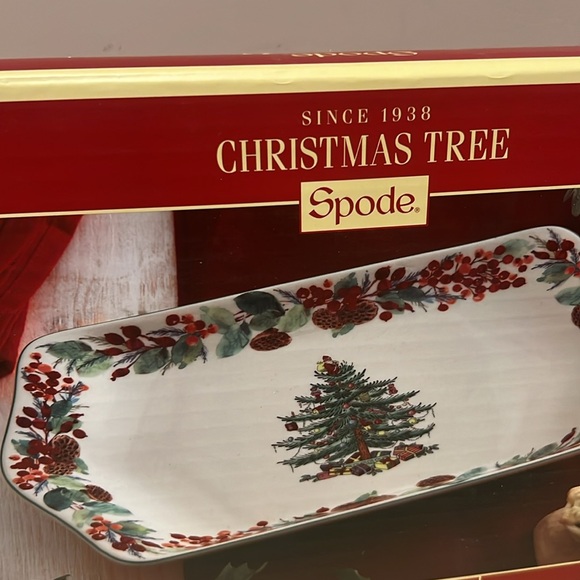 Spode Christmas Tree Annual Dessert Tray 12” 2023 - Picture 2 of 11